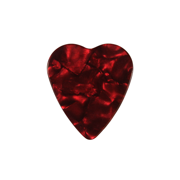 Customized Guitar Picks Heart Shaped Pearloid Colored Celluloid