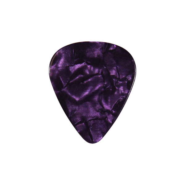 style 351 Celluloid custom guitar pick purple pearloid
