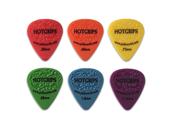 Delrin guitar picks with grip