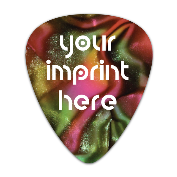 Customized Guitar Picks -  Psychedelic Colored Celluloid